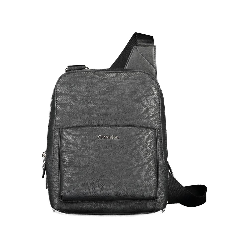 Calvin Klein sort polyester skuldertaske til mænd