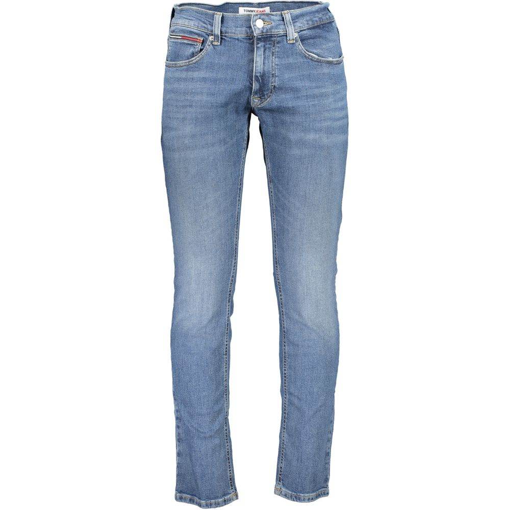 Tommy Hilfiger Blue Cotton Men's Slim Jeans - Hilstor