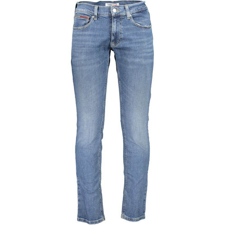 Tommy Hilfiger Blue Cotton Men's Slim Jeans - Hilstor