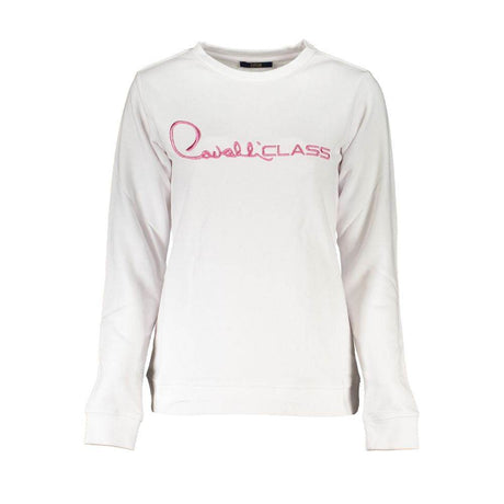 Cavalli Class White Cotton Women Sweater - Hilstor