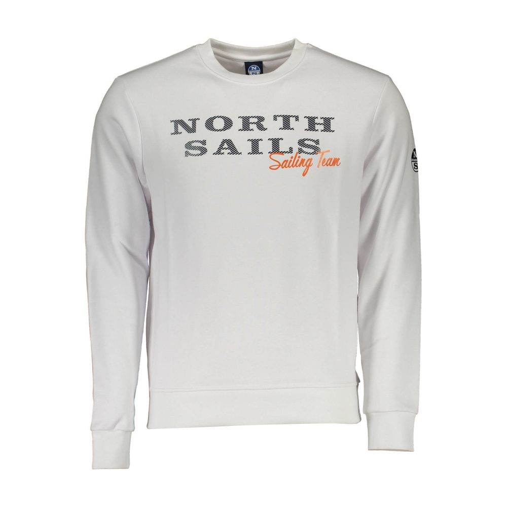 North Sails White Cotton Men Sweater - Hilstor