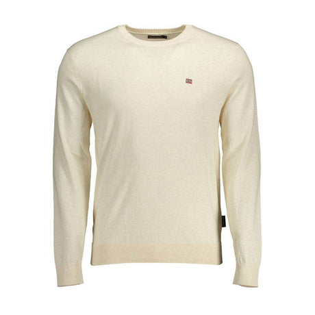Napapijri Beige Cotton Men Sweater - Hilstor