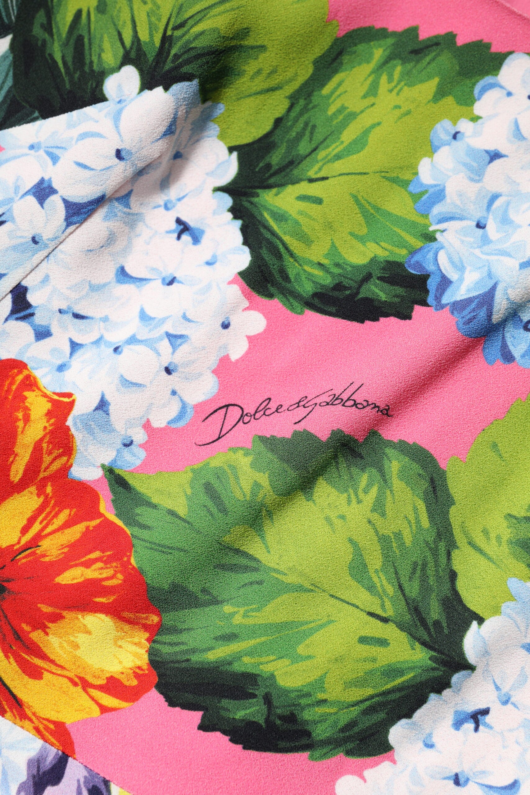 Dolce &amp; Gabbana Flerfarvet Blomster Ærmeløs Skedekjole