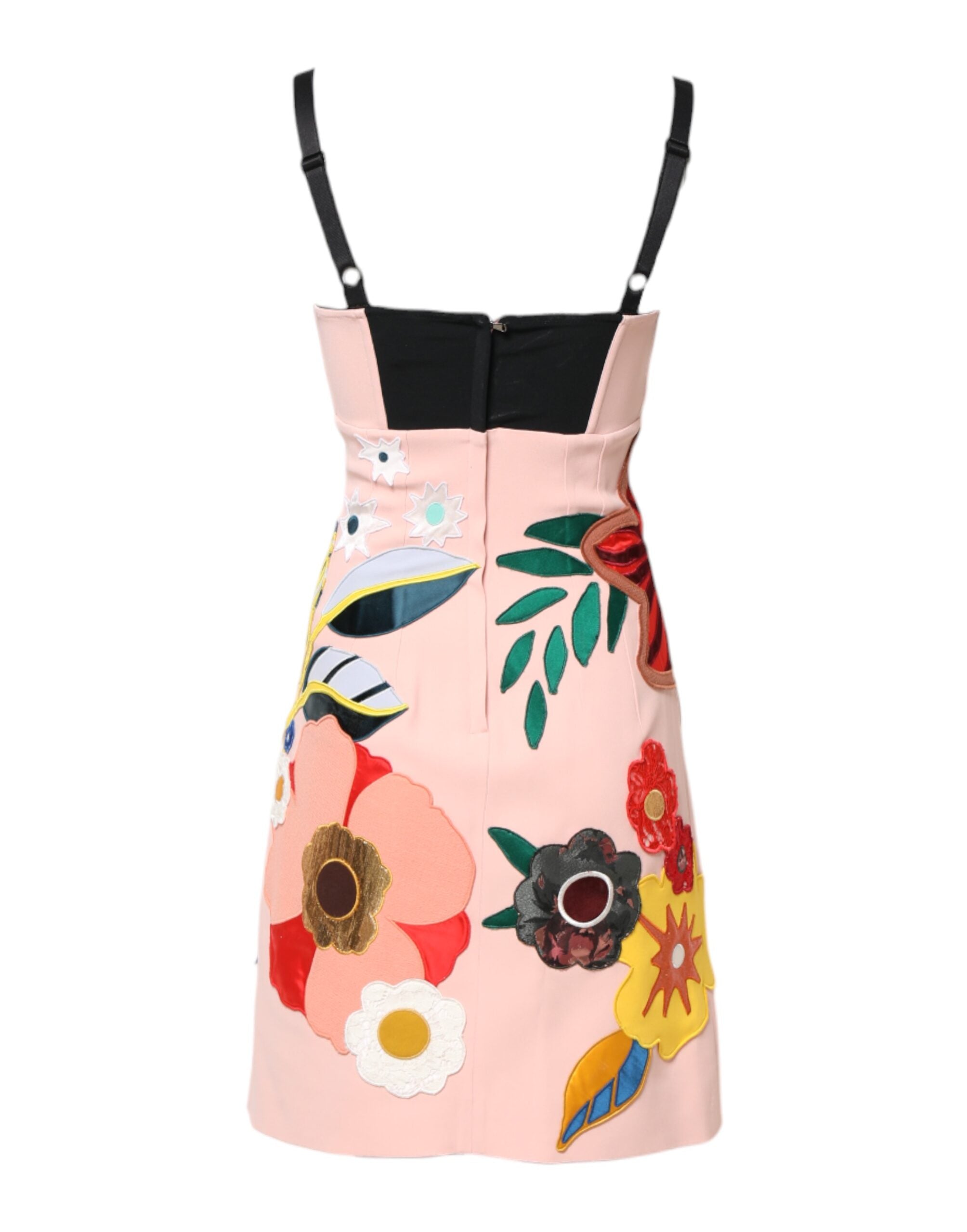 Dolce &amp; Gabbana lyserød blomsterprint minikjole med spaghettistropper