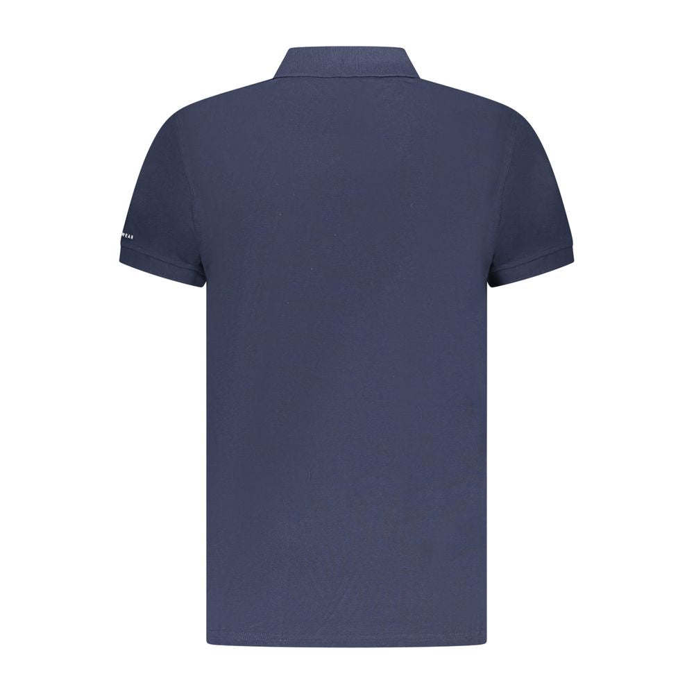 Trussardi blå bomuld poloshirt til mænd