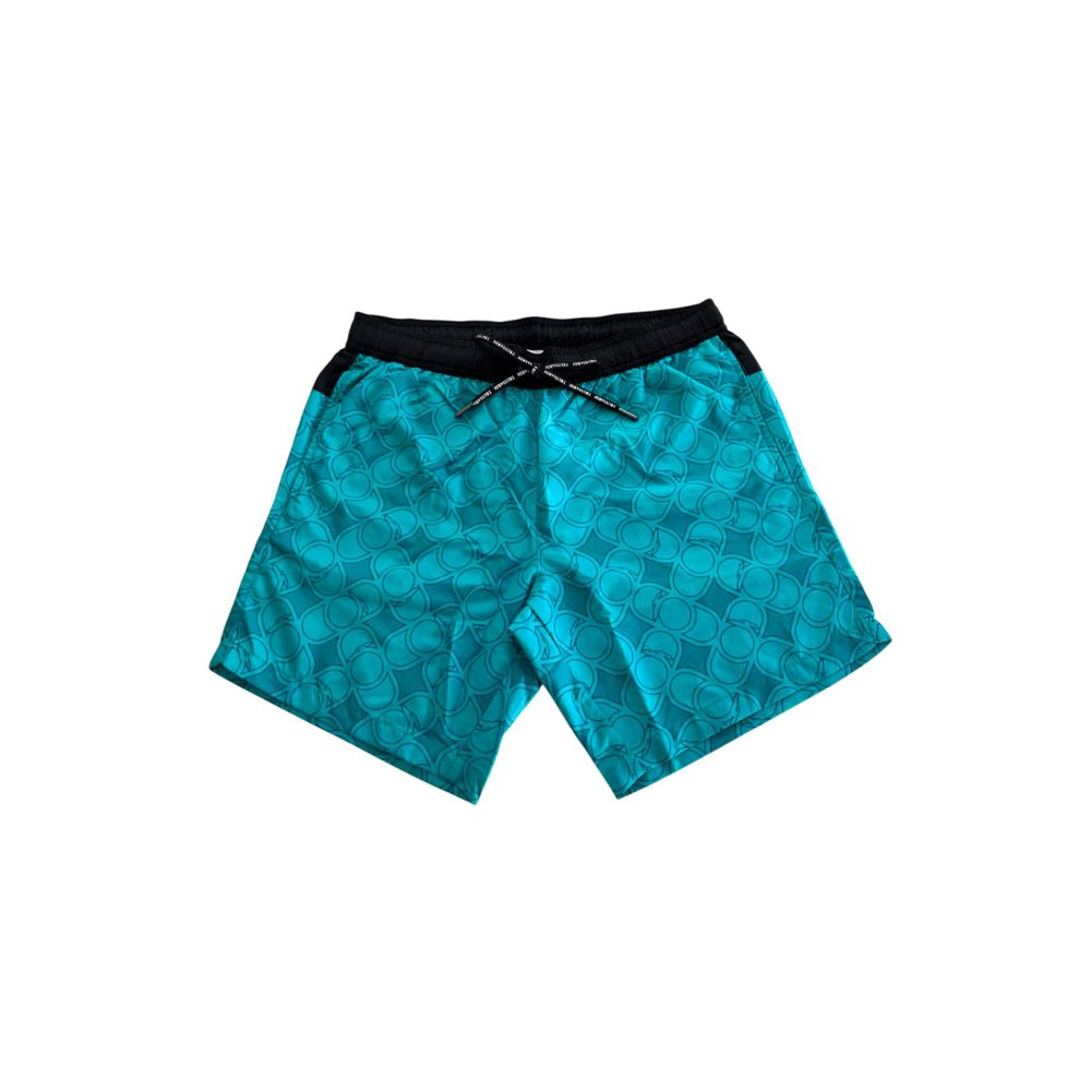 Trussardi Beachwear Blue Polyester Swimwear