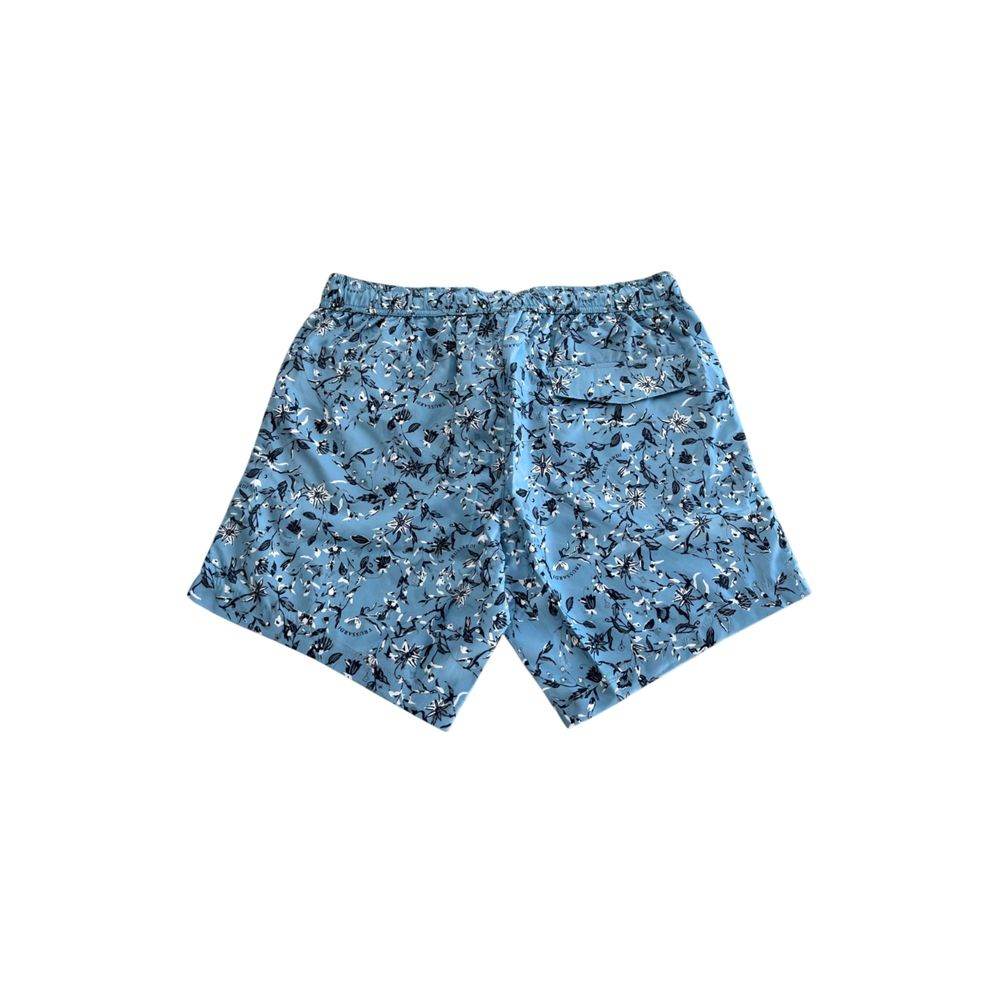 Trussardi Beachwear Light Blue Polyester Men Swim Short - Hilstor