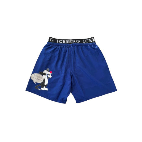 Iceberg Blue Polyester Swimwear