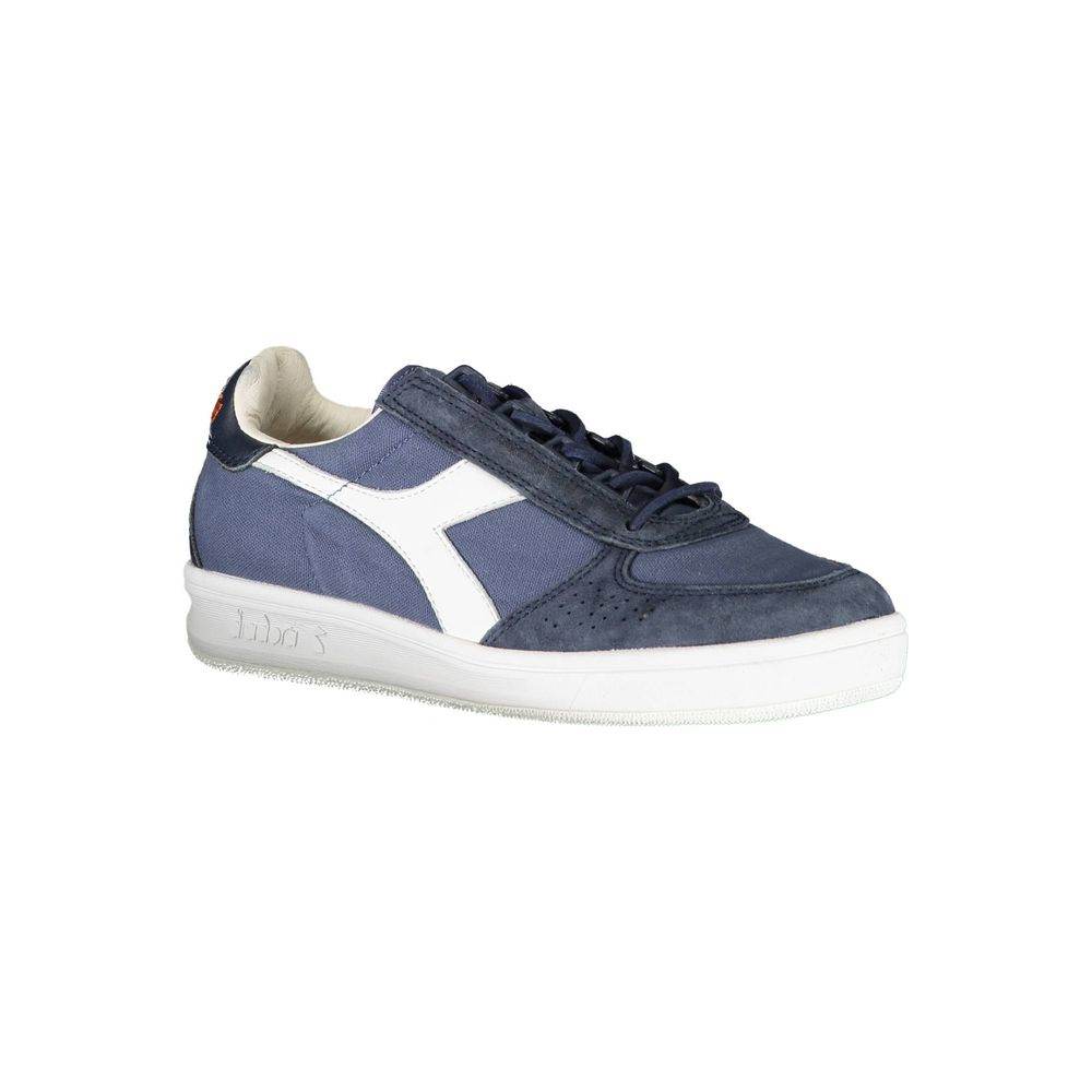Diadora Chic Blue Contrast Lace-Up Sneakers - Hilstor