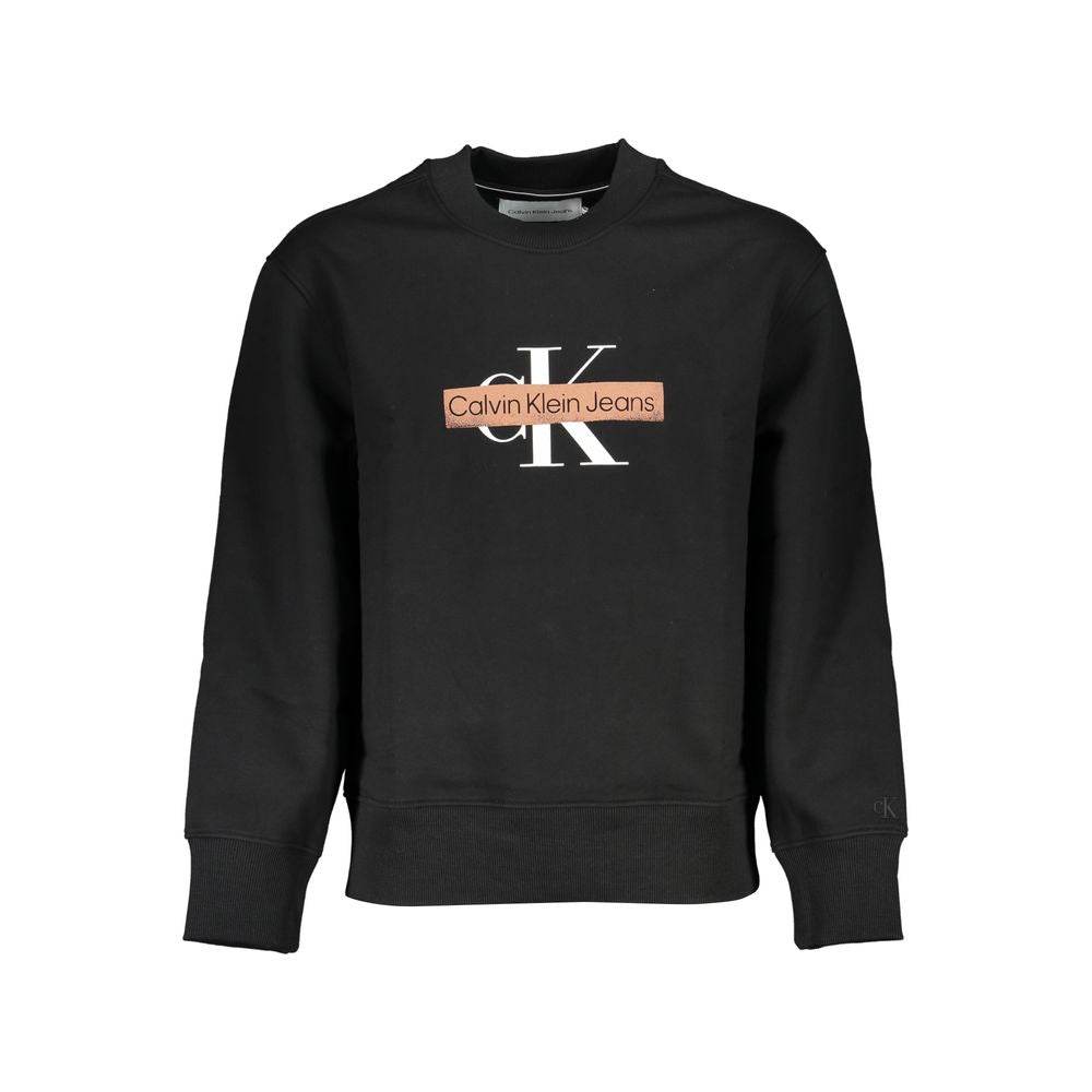 Calvin Klein Black Cotton Men Sweater - Hilstor
