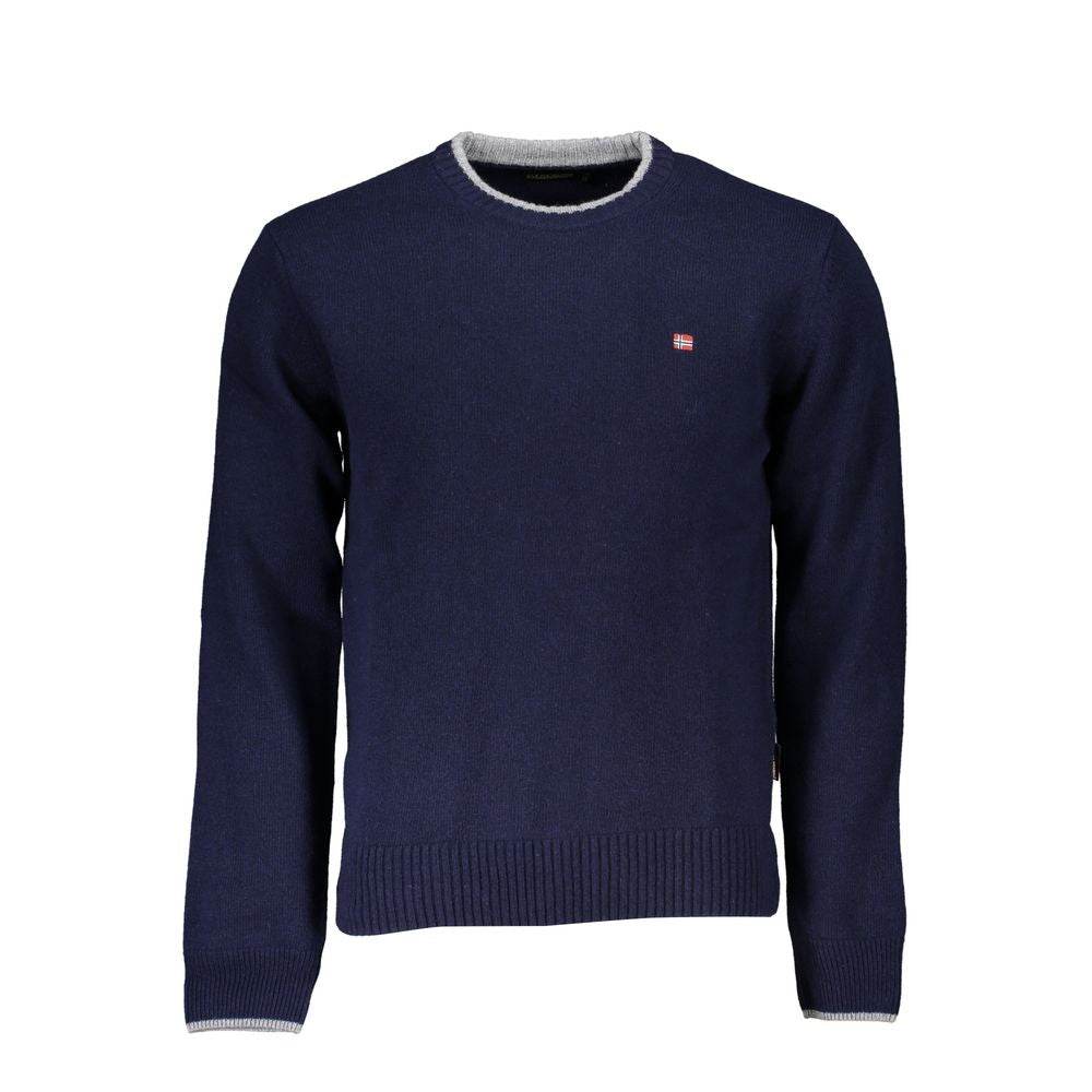 Napapijri Blue Fabric Men Sweater - Hilstor