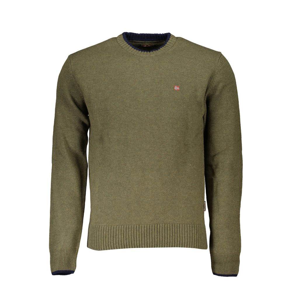 Napapijri Green Fabric Men Sweater - Hilstor