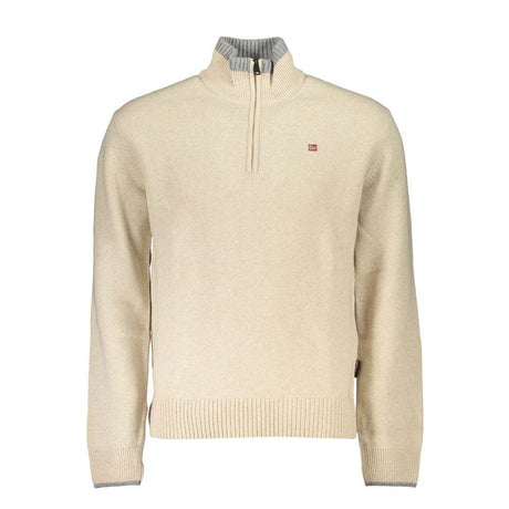 Napapijri Beige Fabric Men Sweater - Hilstor