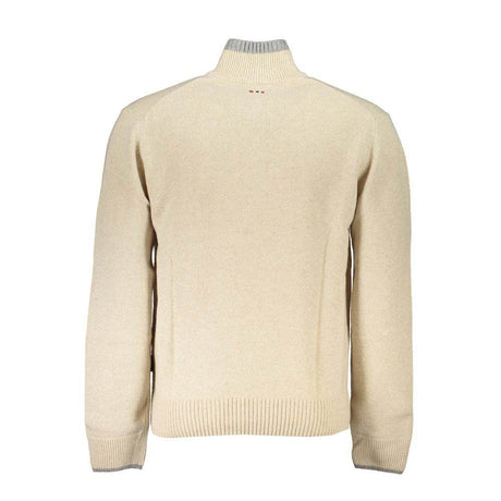 Napapijri Beige Fabric Men Sweater - Hilstor