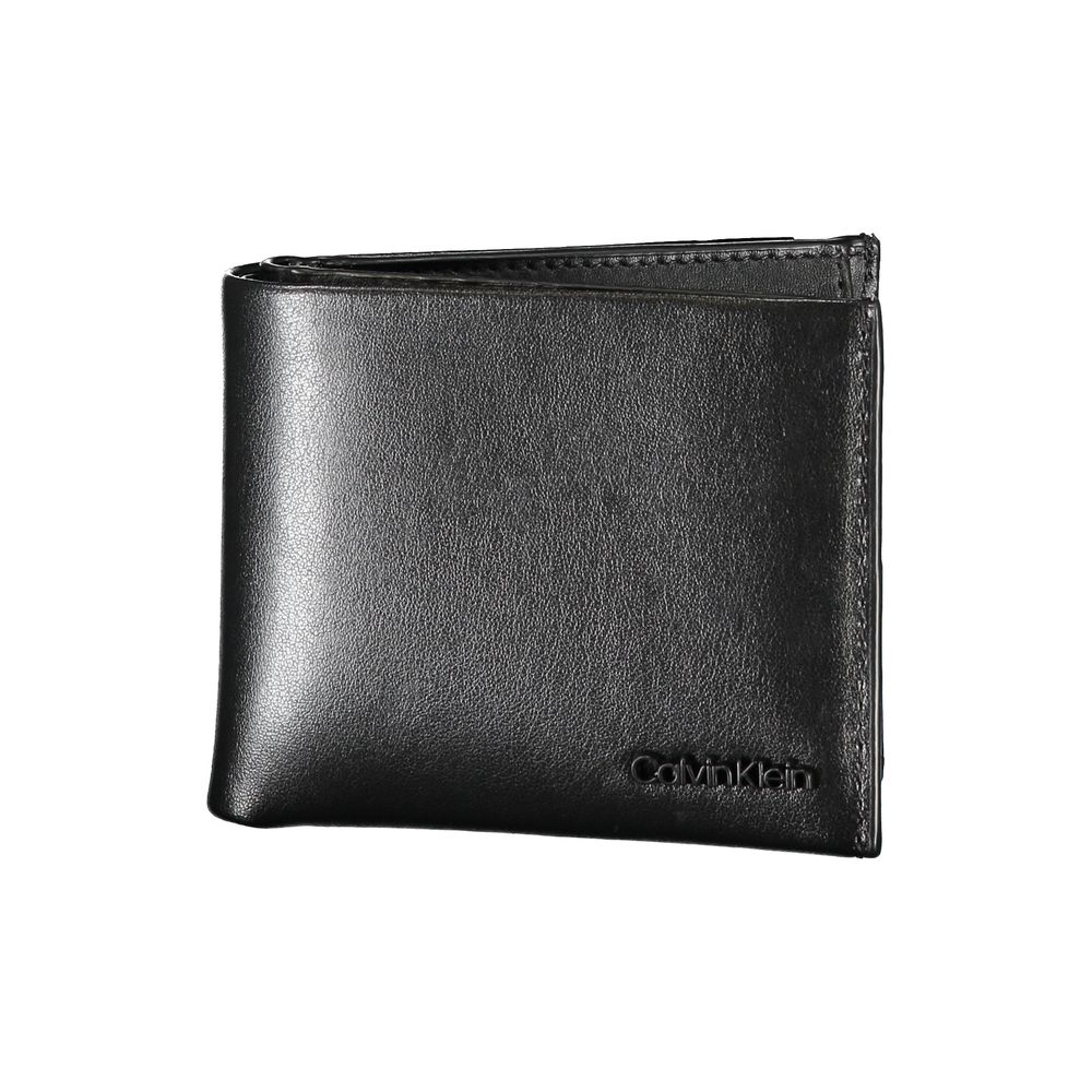 Calvin Klein elegant sort læder pung med to rum