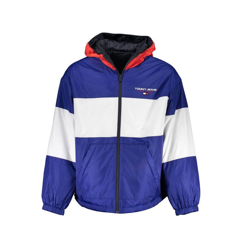 Tommy Hilfiger Blue Polyester Men's Reversible Jacket - Hilstor