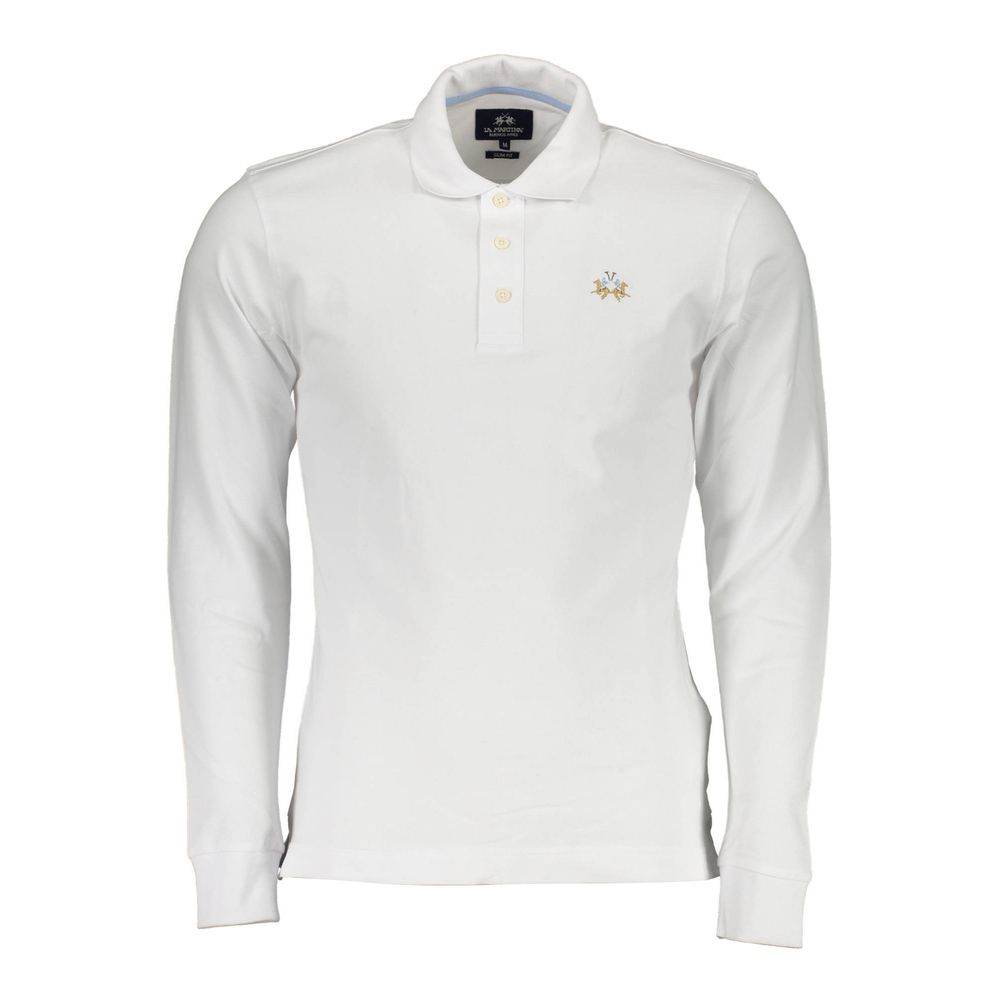 La Martina Elegant Slim Fit Polo with Embroidery Details - Hilstor