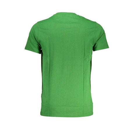 Cavalli Class Green Cotton T-Shirt - Hilstor