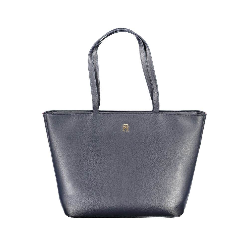 Tommy Hilfiger Blue Polyester Handbag - Hilstor