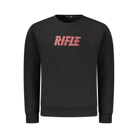 Rifle Black Cotton Men Sweater - Hilstor