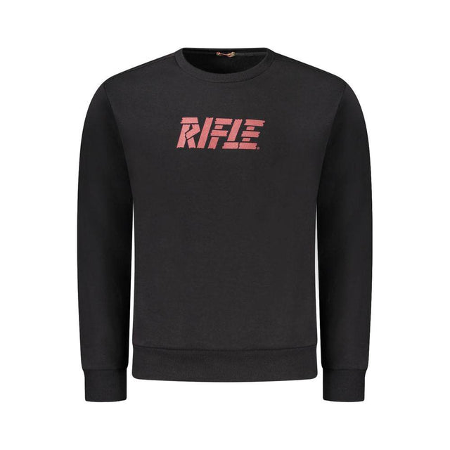 Rifle Black Cotton Men Sweater - Hilstor