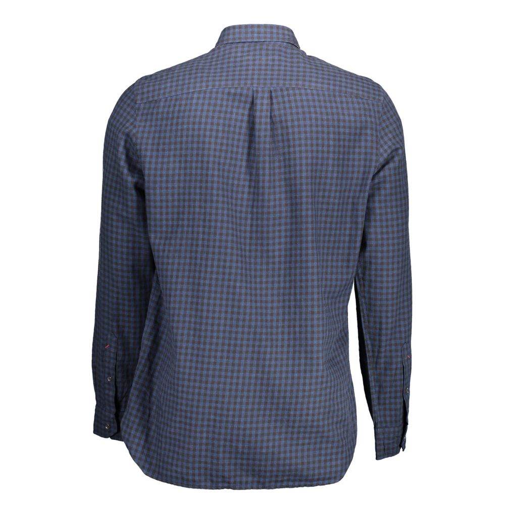 U.S. POLO ASSN. Blue Cotton Men Shirt - Hilstor