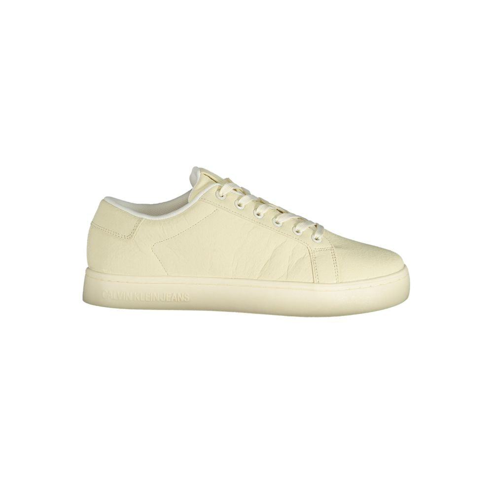 Calvin Klein Hvid Polyester Sneaker til mænd