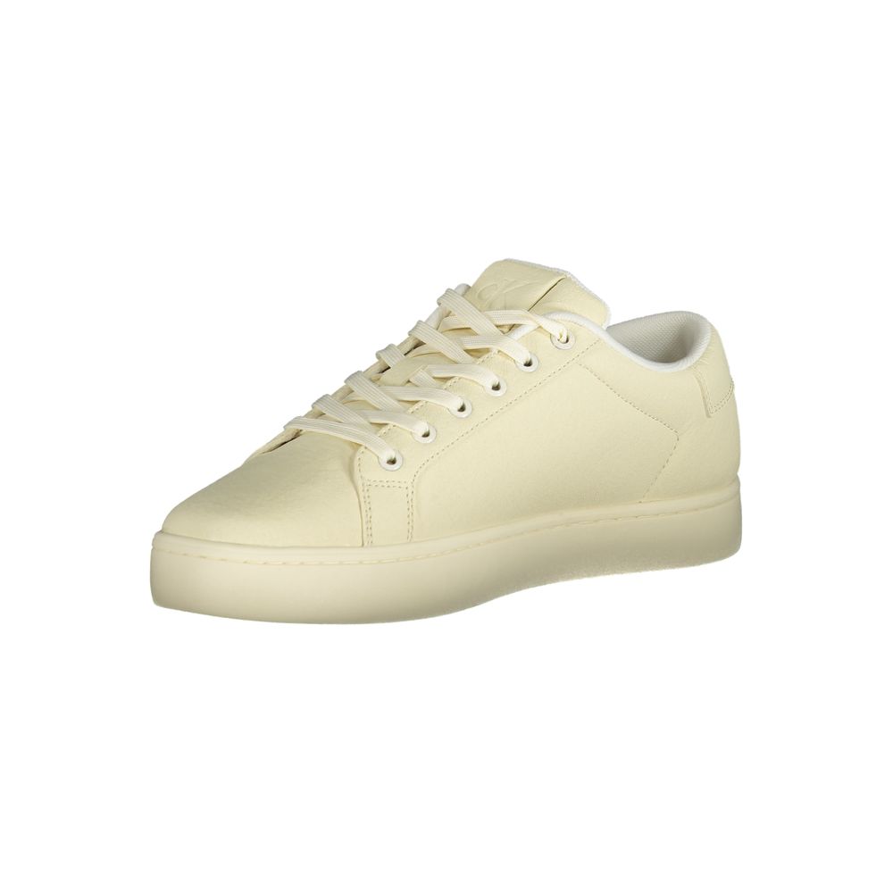 Calvin Klein Hvid Polyester Sneaker til mænd