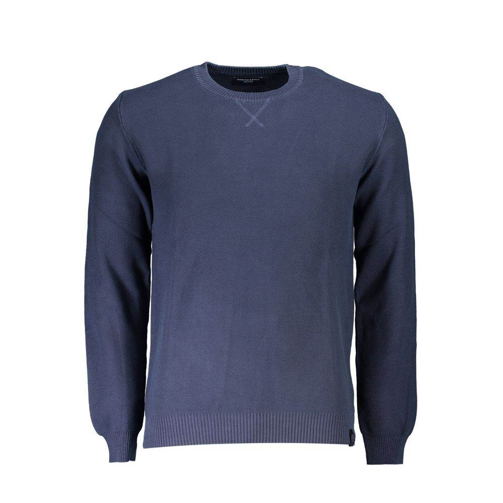 North Sails Blue Cotton Men Sweater - Hilstor