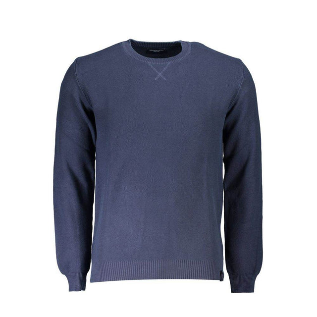 North Sails Blue Cotton Men Sweater - Hilstor