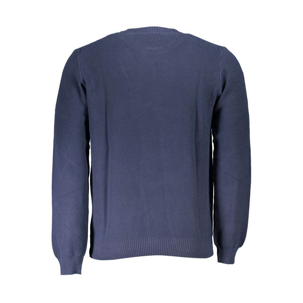 North Sails Blue Cotton Men Sweater - Hilstor