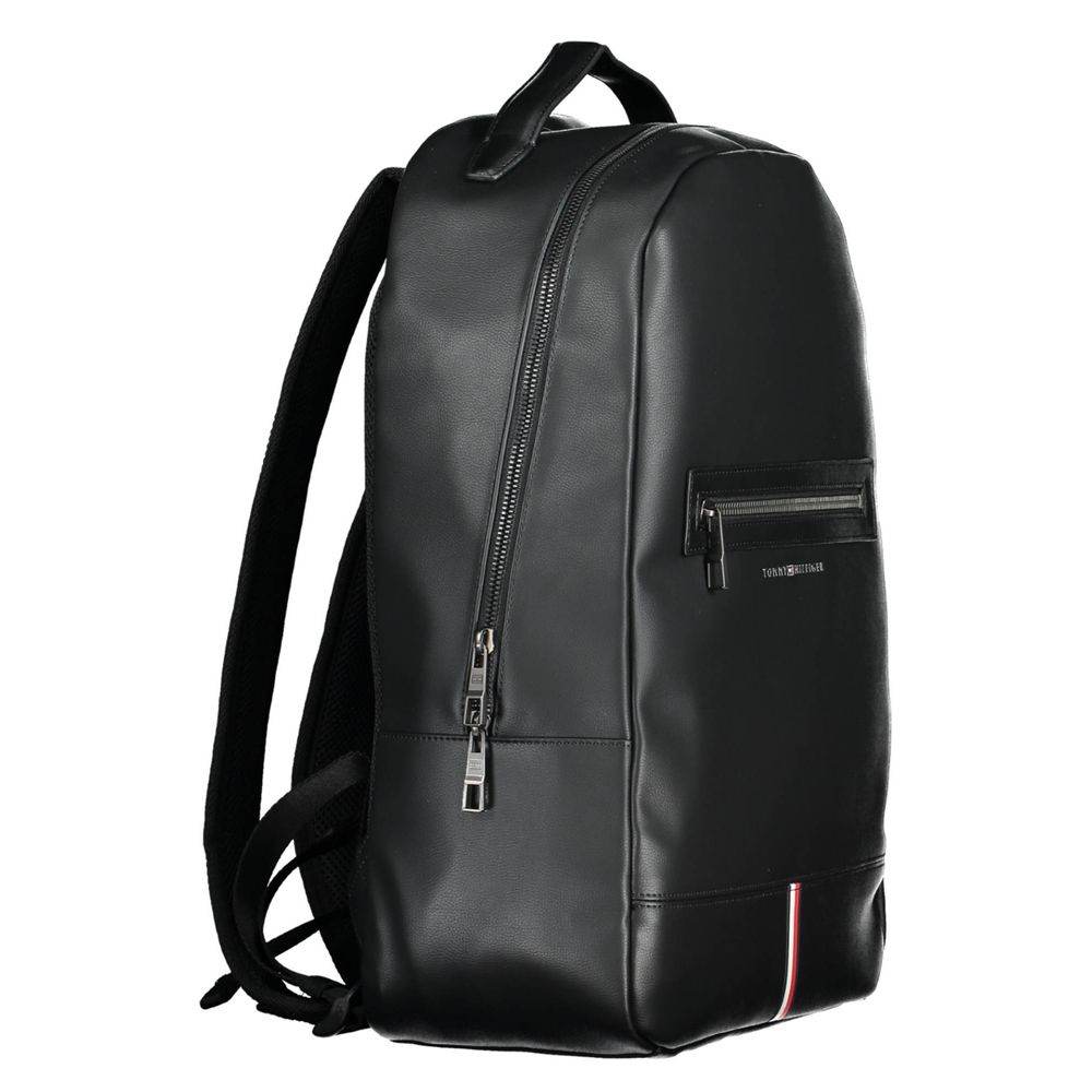 Tommy Hilfiger Black Polyethylene Men Backpack - Hilstor