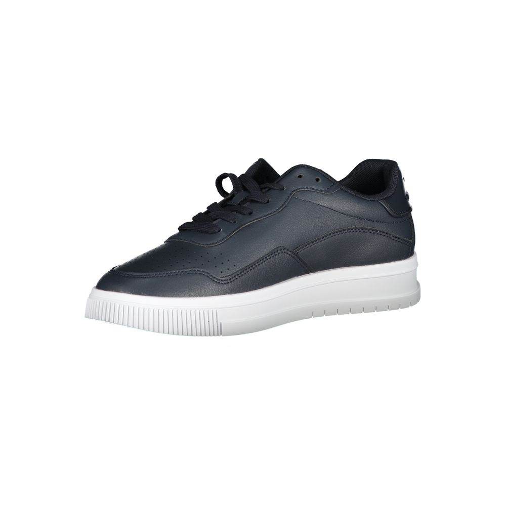 Tommy Hilfiger Blue Leather Men Sneaker - Hilstor