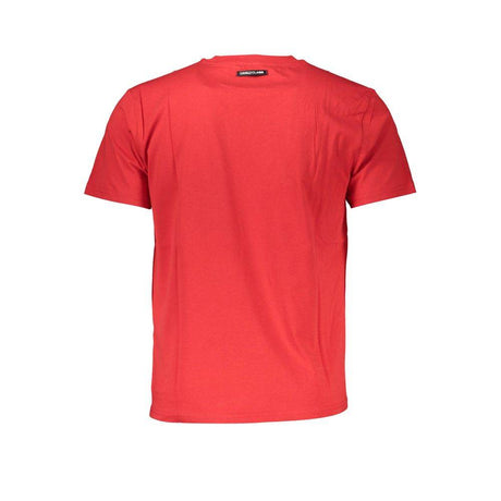 Cavalli Class Red Cotton Men T-Shirt - Hilstor
