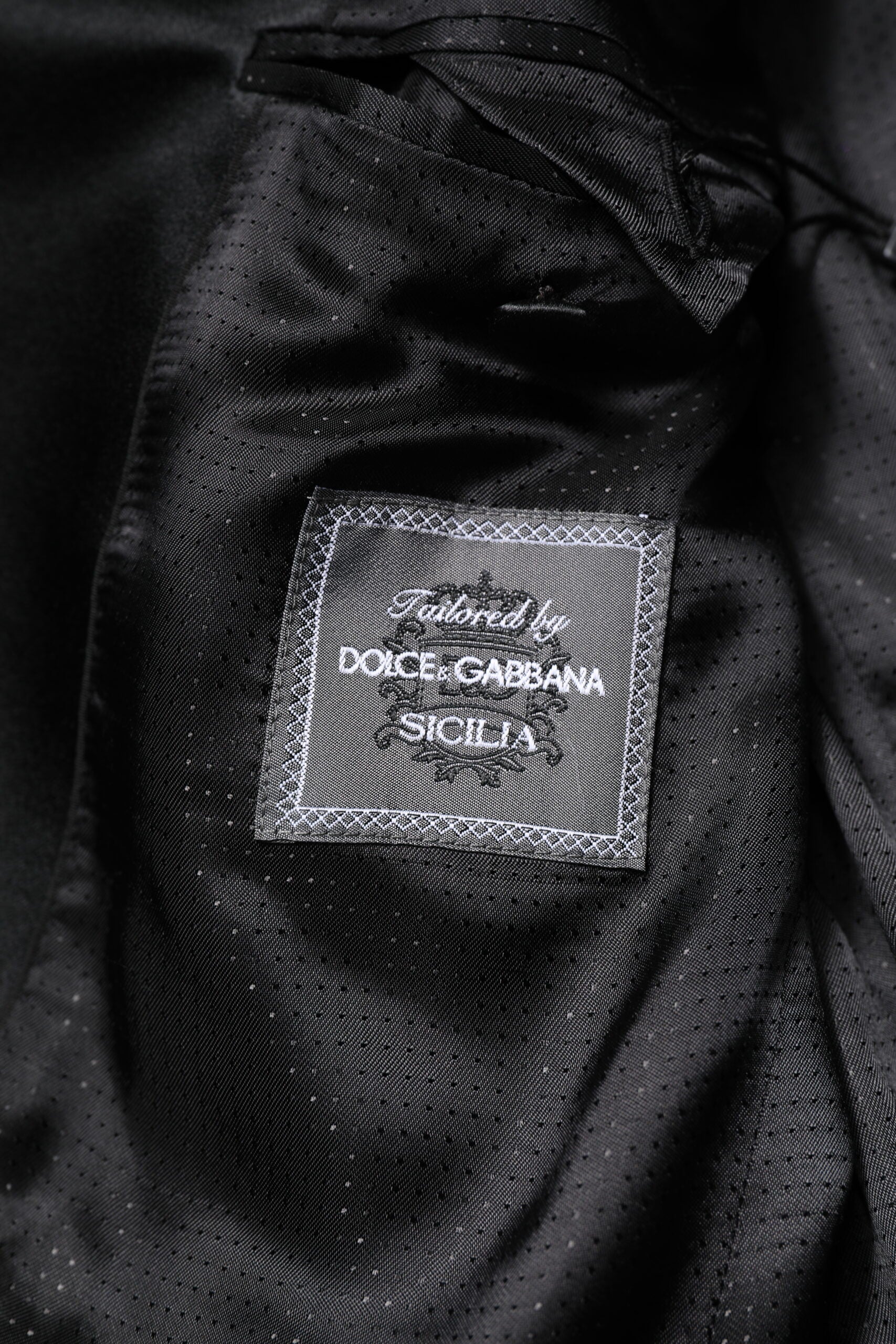 Dolce &amp; Gabbana Purple SICILIA Pailletter pyntet frakkejakke