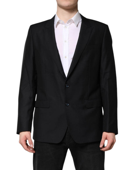 Dolce & Gabbana Dark Blue MARTINI Wool Blazer Coat Jacket - Hilstor