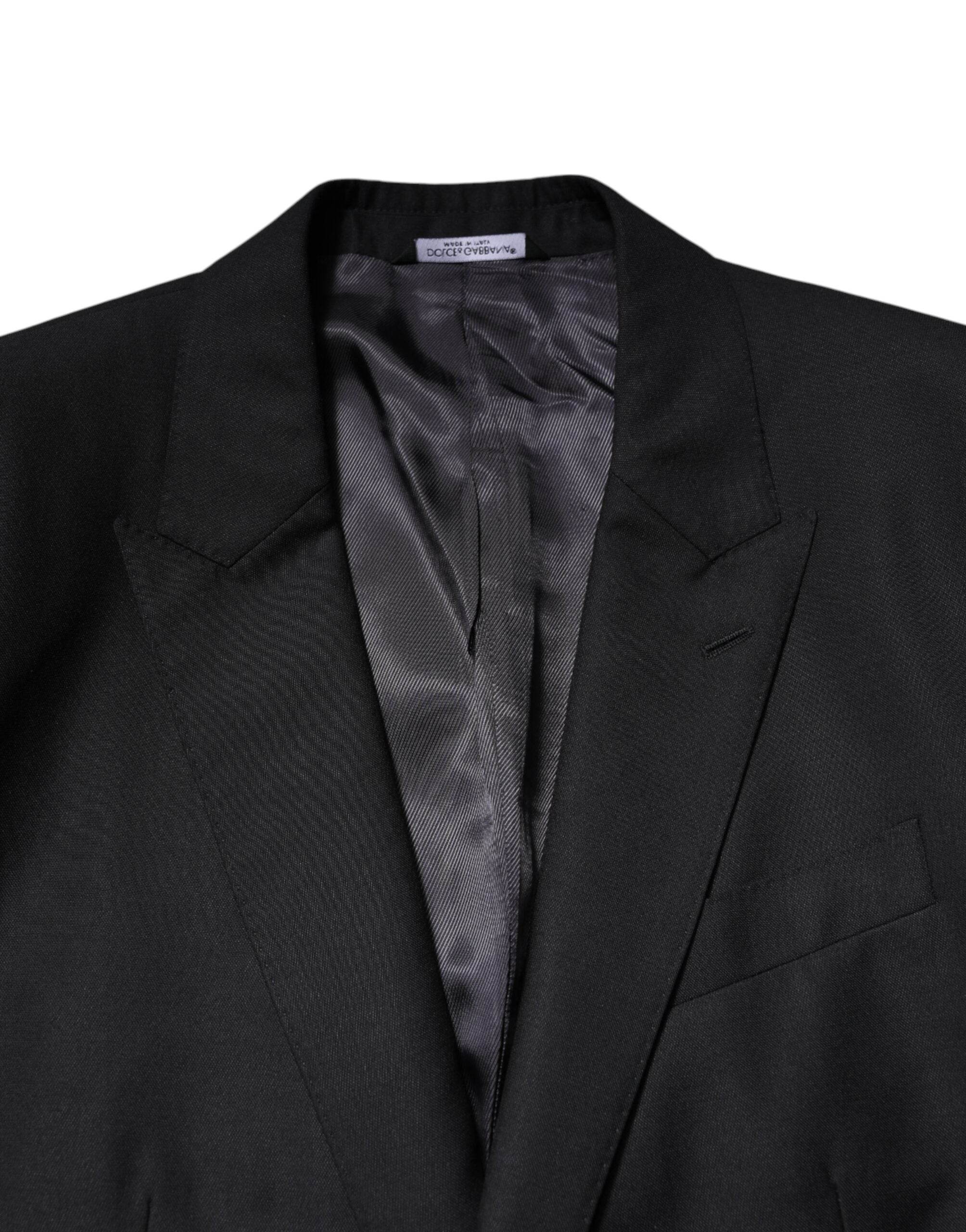 Dolce & Gabbana Dark Blue MARTINI Wool Blazer Coat Jacket - Hilstor