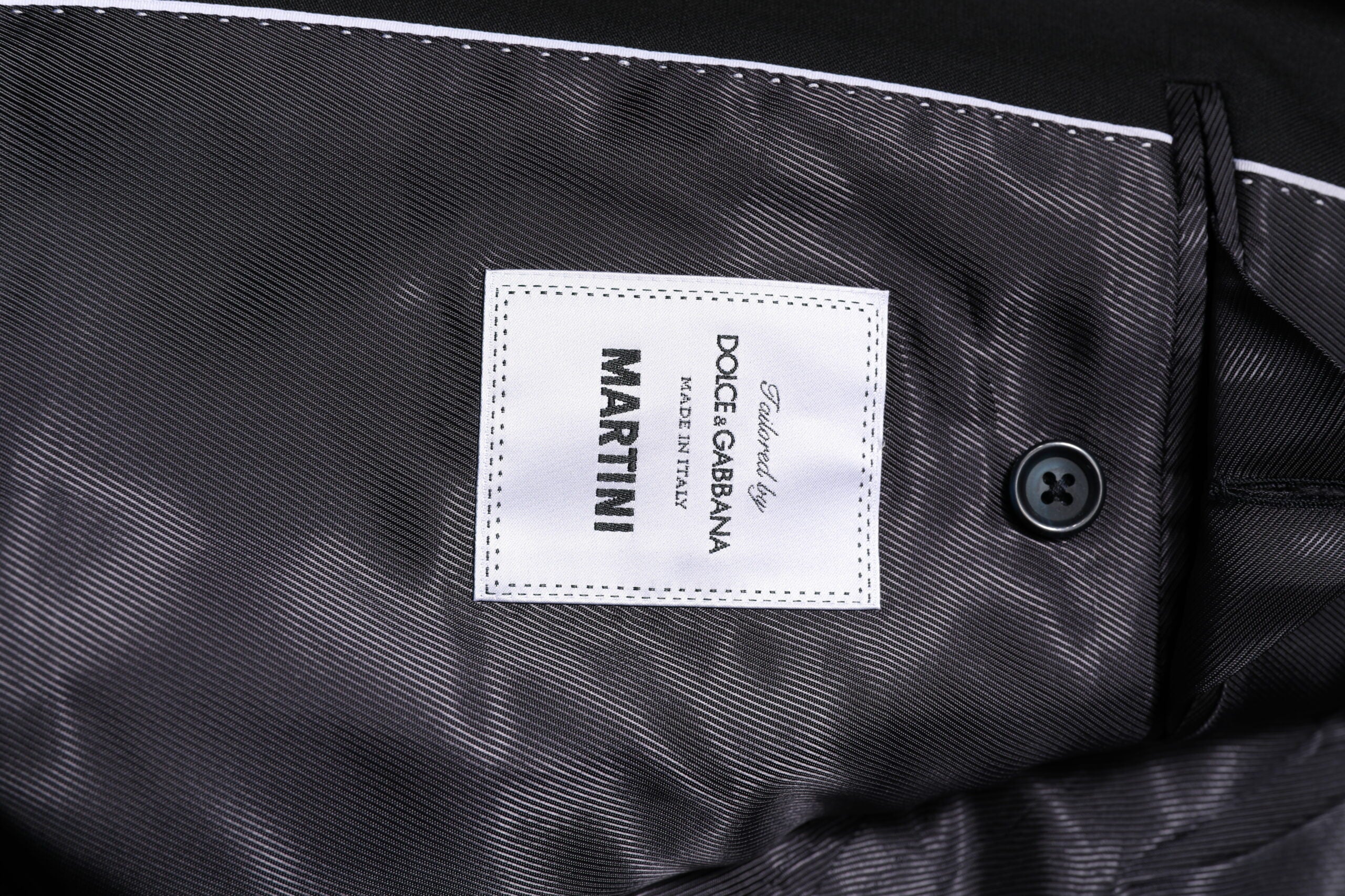 Dolce &amp; Gabbana Mørkeblå MARTINI Uldblazer Frakkejakke
