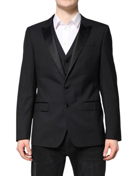 Dolce & Gabbana Dark Blue MARTINI Wool Suit 2 Piece Jacket - Hilstor