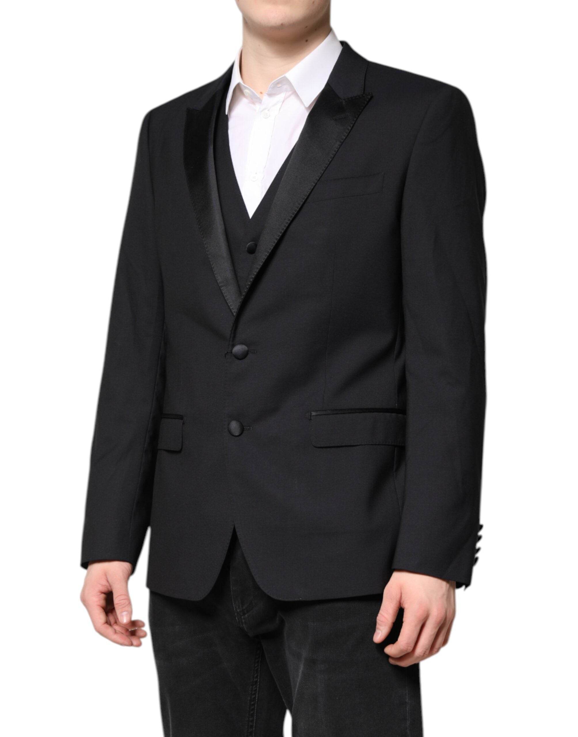 Dolce & Gabbana Dark Blue MARTINI Wool Suit 2 Piece Jacket - Hilstor