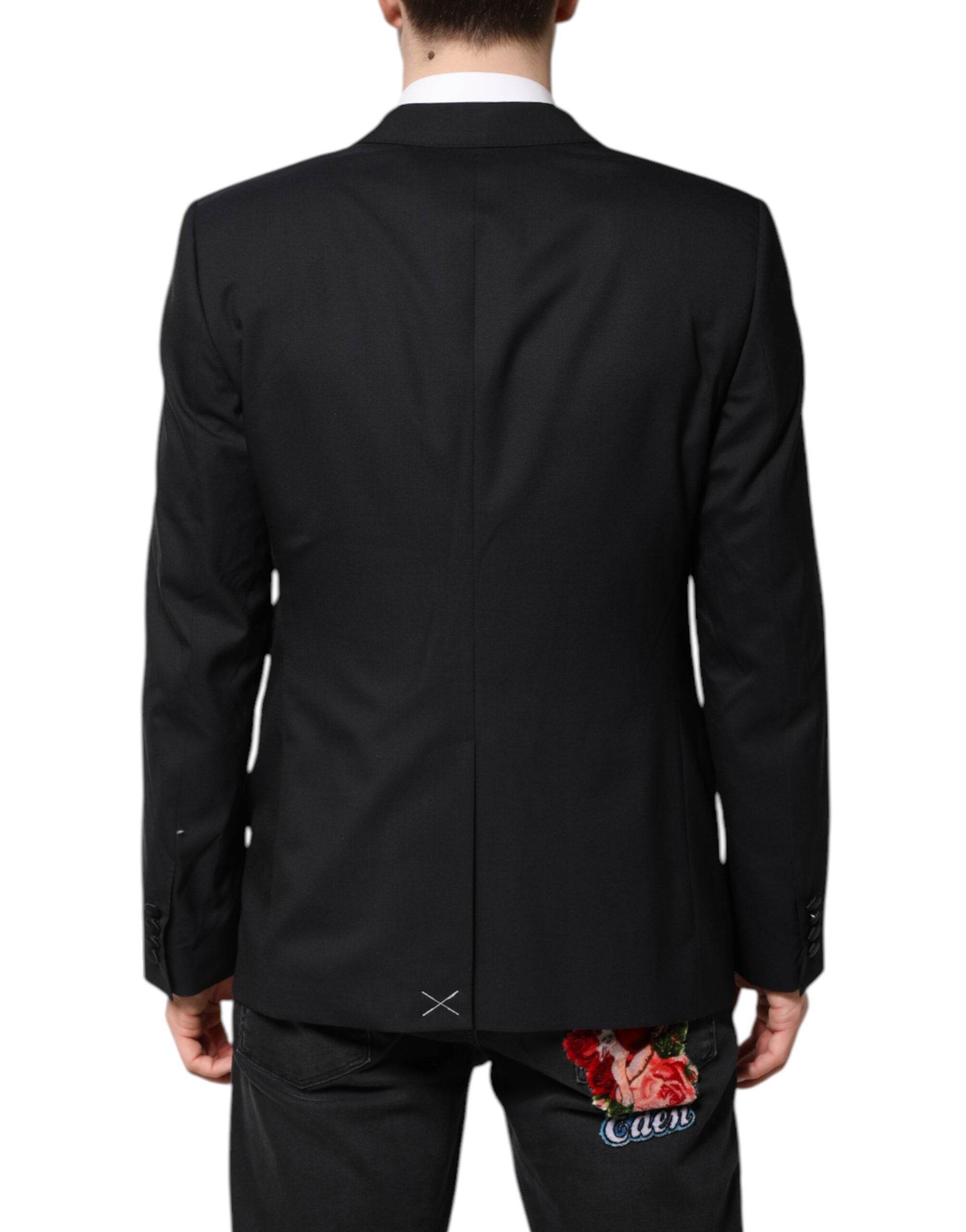 Dolce & Gabbana Dark Blue MARTINI Wool Suit 2 Piece Jacket - Hilstor