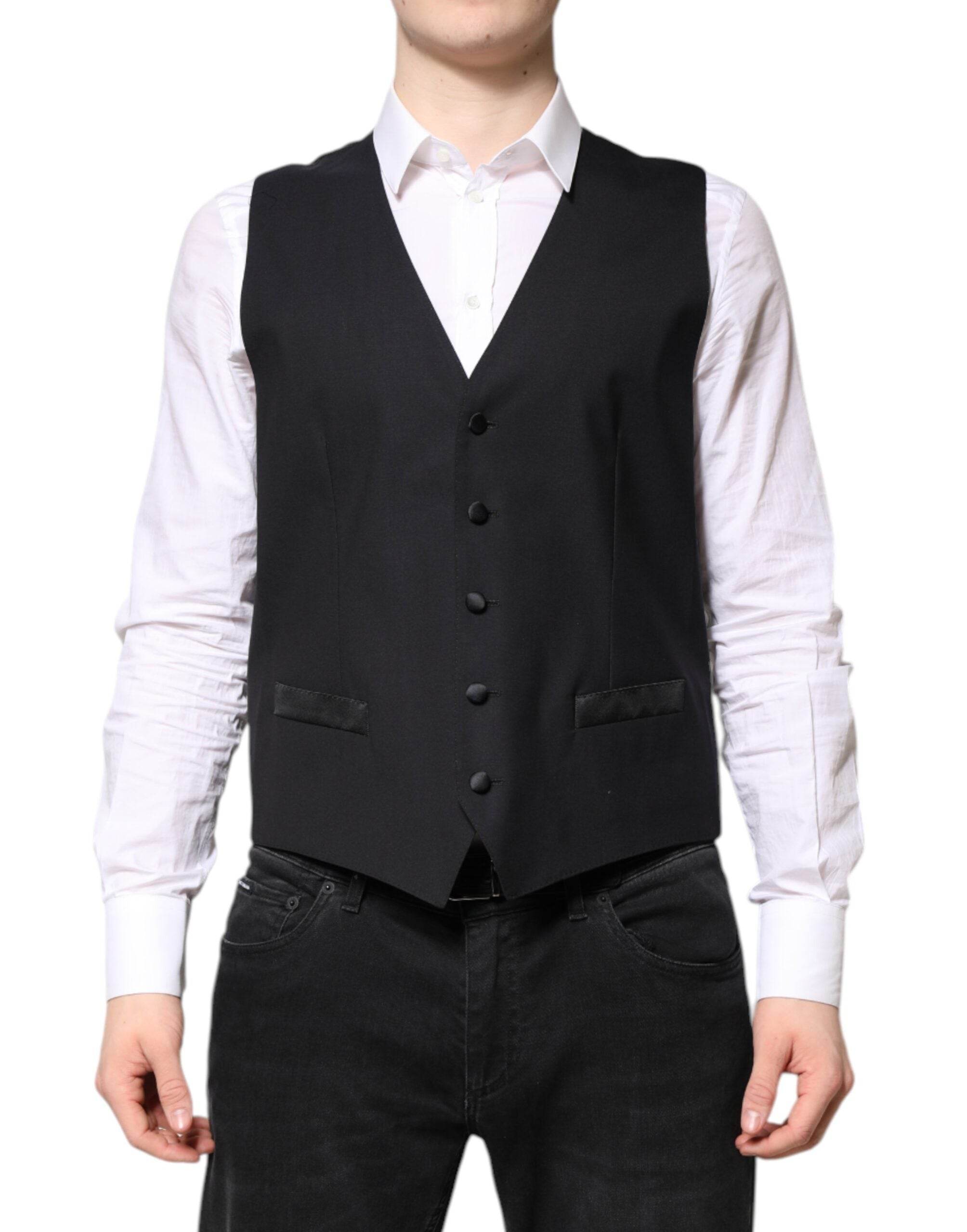 Dolce & Gabbana Dark Blue MARTINI Wool Suit 2 Piece Jacket - Hilstor