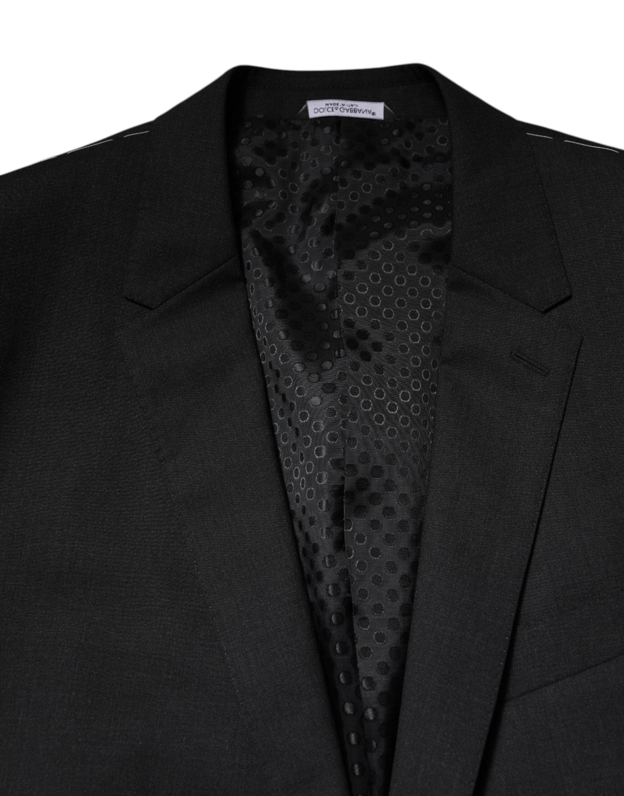 Dolce & Gabbana Dark Gray MARTINI Single Breasted Jacket - Hilstor