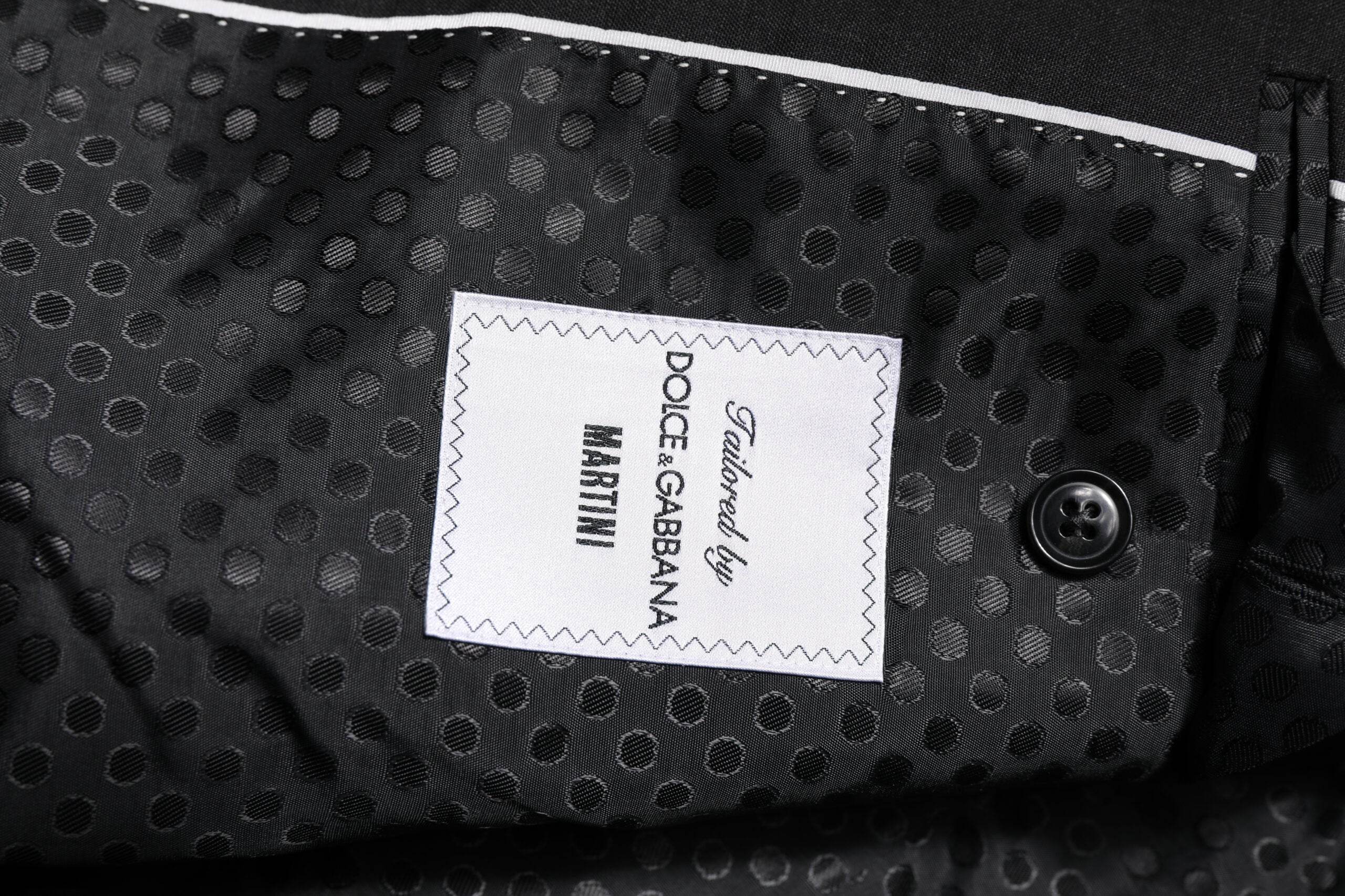 Dolce & Gabbana Dark Gray MARTINI Single Breasted Jacket - Hilstor
