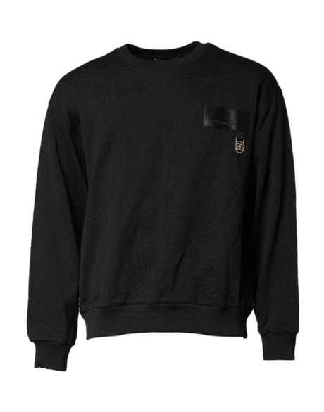 Dolce & Gabbana Black DG Logo Crew Neck Sweatshirt Sweater - Hilstor