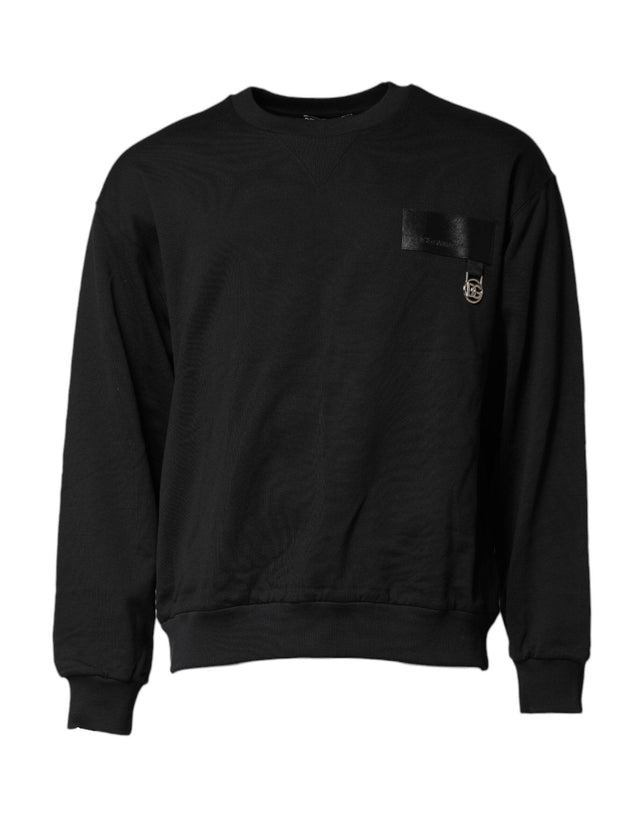 Dolce & Gabbana Black DG Logo Crew Neck Sweatshirt Sweater - Hilstor