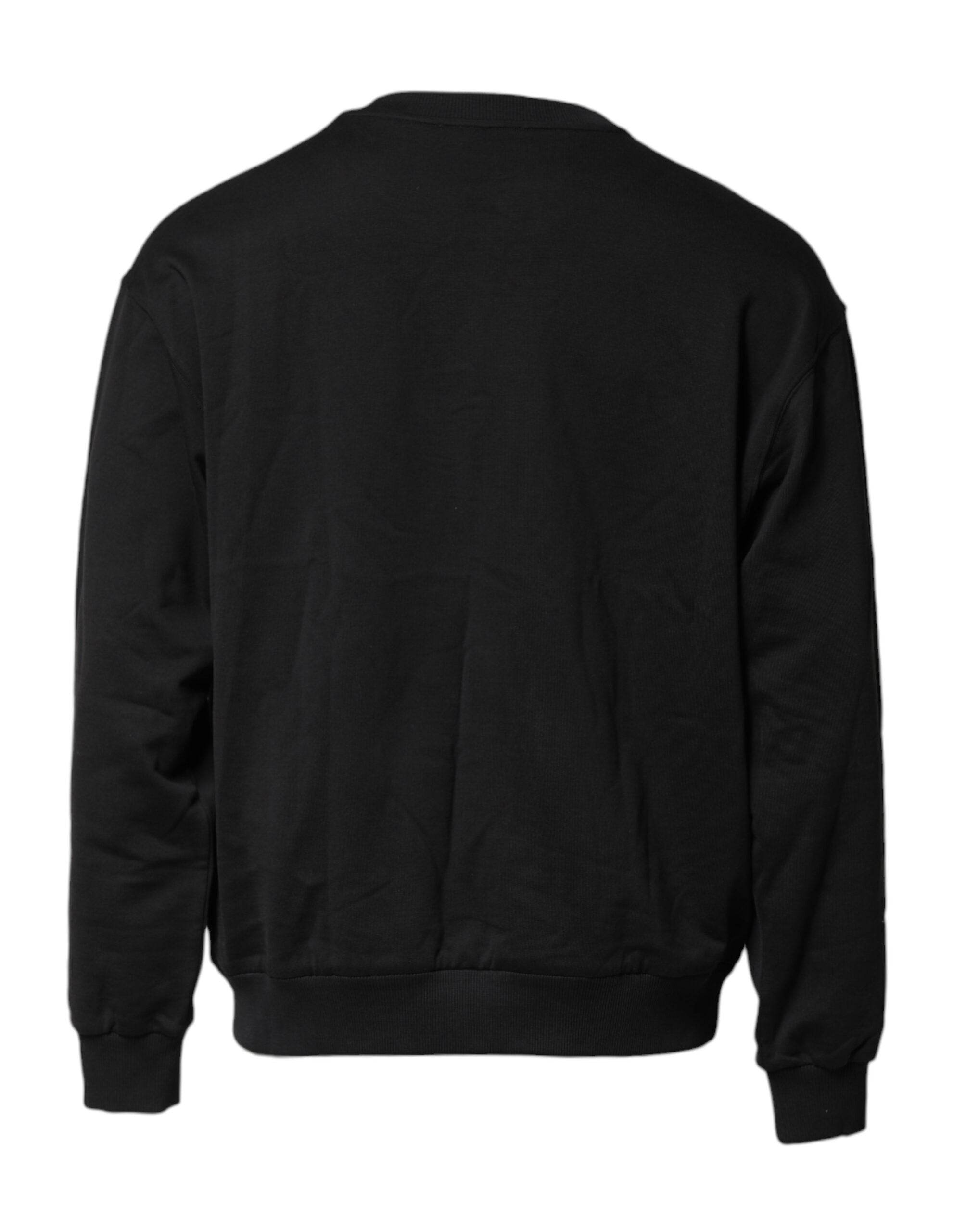 Dolce & Gabbana Black DG Logo Crew Neck Sweatshirt Sweater - Hilstor
