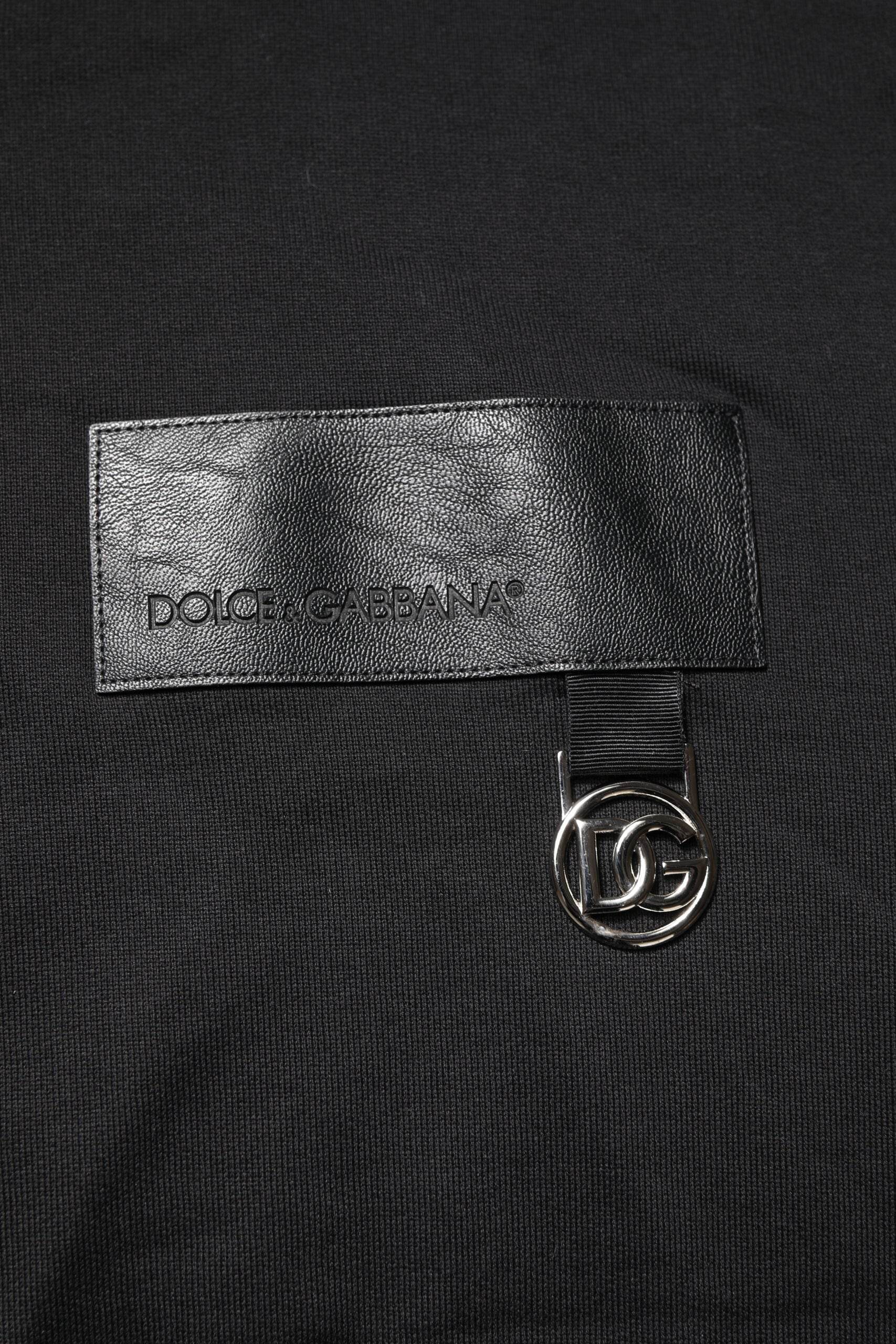 Dolce & Gabbana Black DG Logo Crew Neck Sweatshirt Sweater - Hilstor