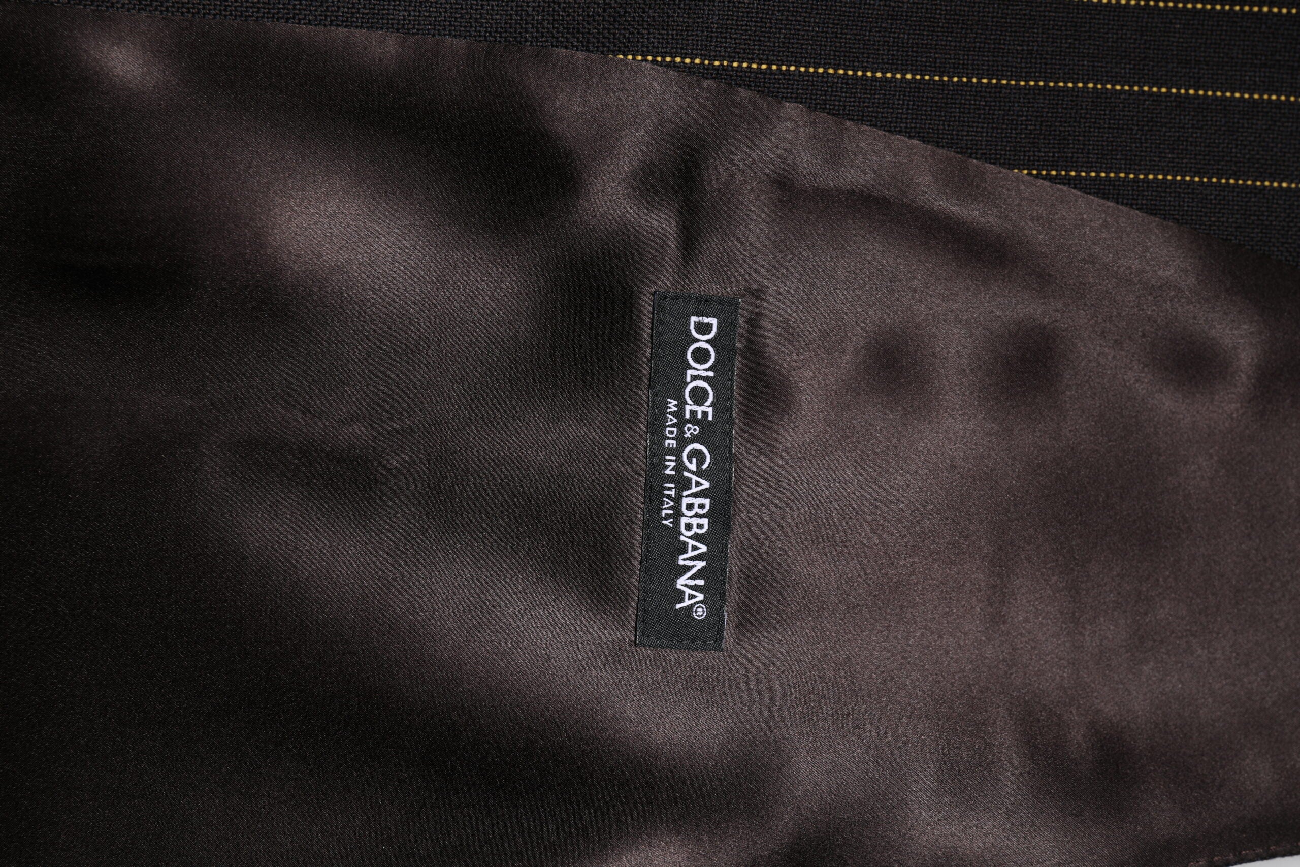 Dolce &amp; Gabbana Sorte Striber Uld Formel Herrevest