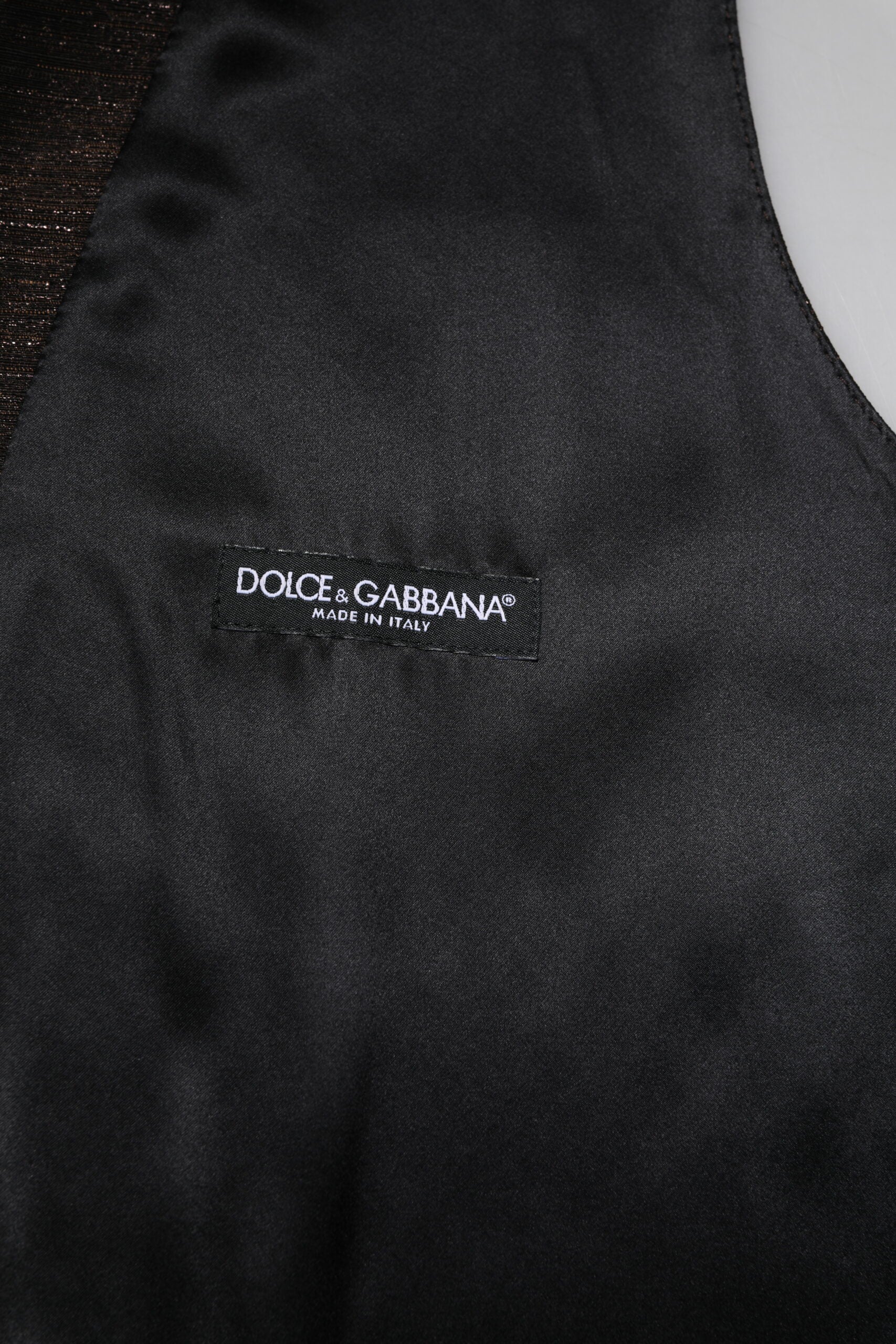 Dolce &amp; Gabbana Mørkebrun Kjole Formel Herrevest
